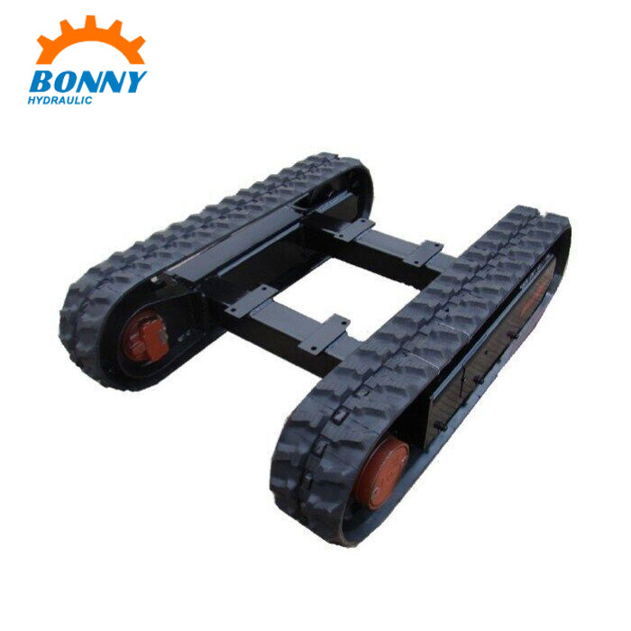 Custom Dibangun Karet crawler Track Undercarriage